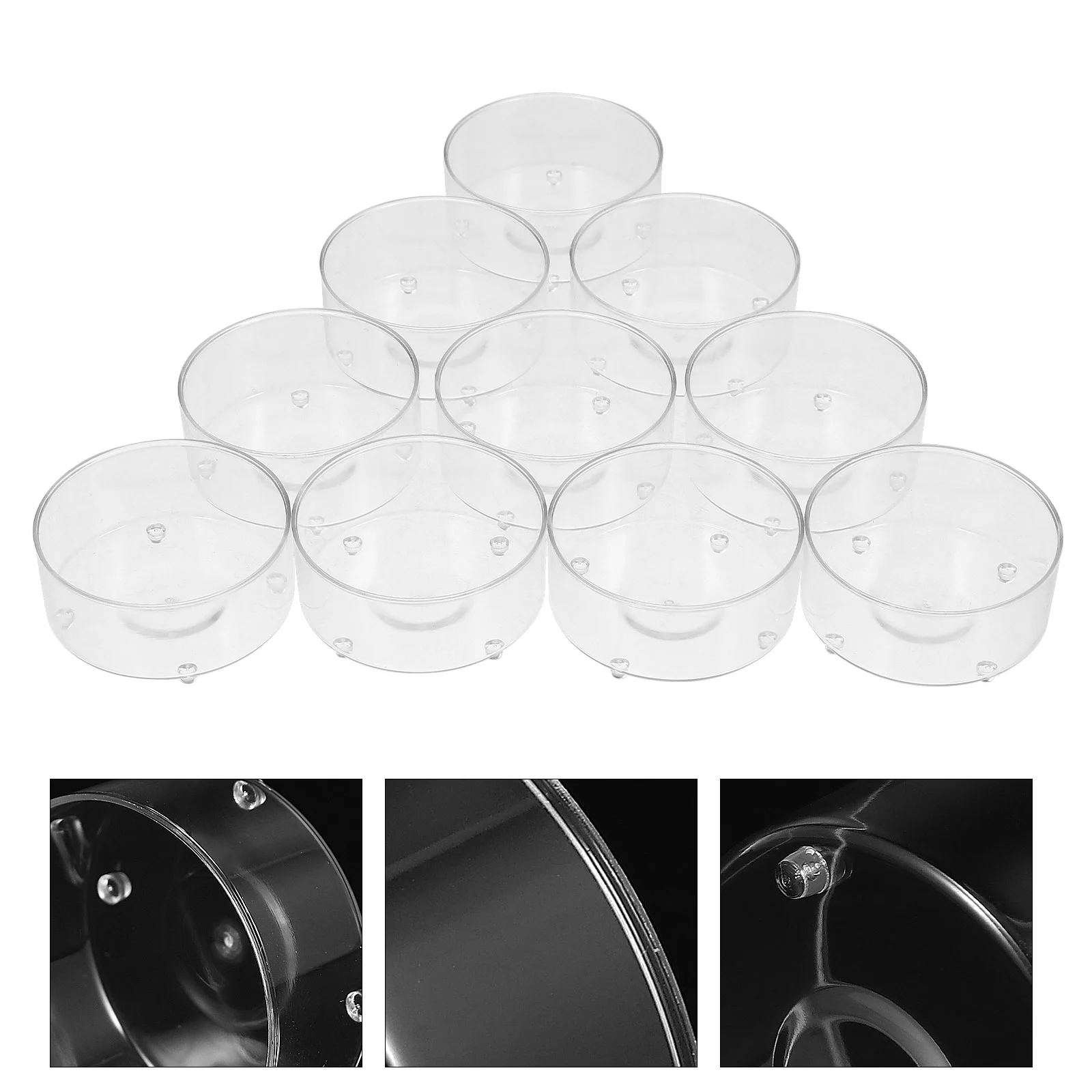 

Sewacc Plastic Candle Cup Candle Making Molds 100Pcs Tea Light Cups Empty Candle Wax Containers Clear Candle Cup Plastic