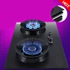 Natural Liquefied Gas Stove Explosion-Proof Tempered Glass Table Embedded Dual-Purpose Pulse Ignition Double-Head Stove 6