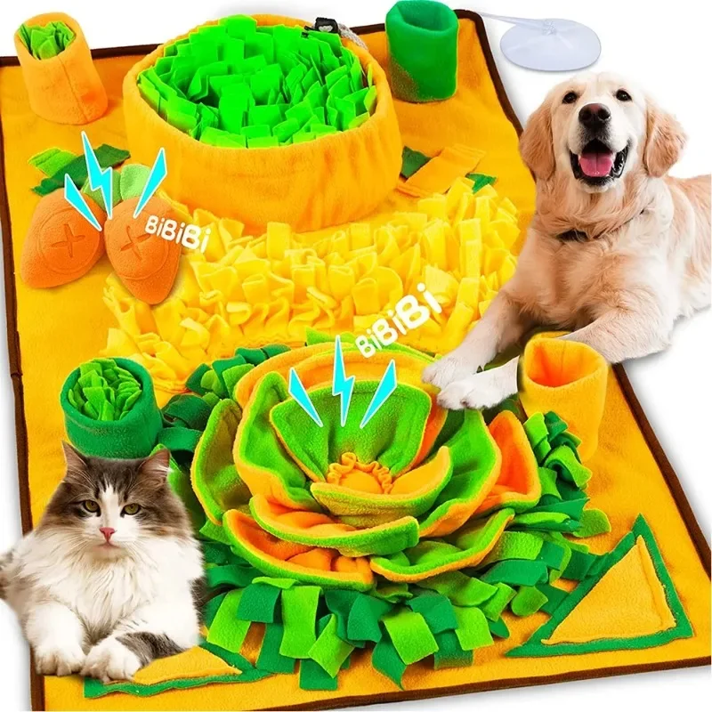 Dog Snuffle Mat Large Pet Feeding Mat for Interactive Training Stress Relief Slow Feeder Toy Dog Snuffle Mat Large Pet Feeding Mat for Interactive Training Stress Relief Slow Feeder Toy