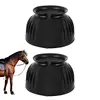 Rubber Bell Boots Rubber Overreach Horse Boots 2pcs Soft Equine Boots Protective Gear Accessories For Training Equipment 1