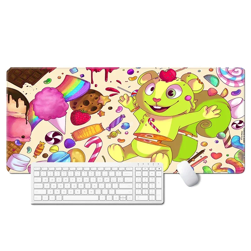 

Happy Tree Friends Mouse Pad Kawaii Pc Gamer Cabinet Extended Desk Mat Keyboard Computer Gaming Accessories Mousepad Anime Speed