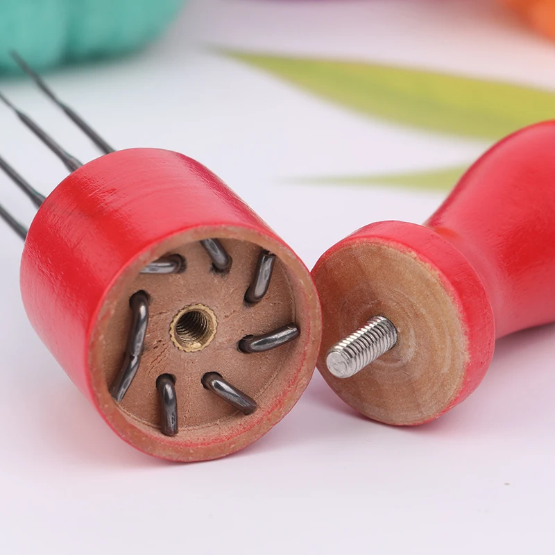 Wool Felting Needles MIUSIE Felting Needle DIY Tools Accessories Colorful Wooden Handle Wool Felting Needles Tool DIY Handmade Working
