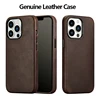 Genuine Leather Case for iPhone 16 Pro Max Real Skin Business Case for iPhone 15 Pro Max 14 Pro 13 Magnetic Charging Back Cover 1