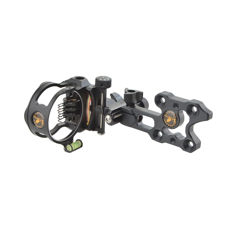 Hot Selling Adjustable Up Down Left And Right Compound Bow Seven-Pin Sight 0.019 Bow Pin Sight For Hunting Shooting