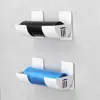 2/6PCS Wall Mounted Trash Bags Holder Garbage Bag Storage Box Organizer Plastic Bag Film Container Dispenser For Kitchen Shelf 3