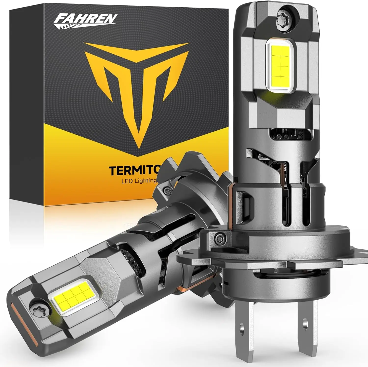 FAHREN 2PCS H7 LED Headlight Bulbs,65000ML 6500K Cool White,Plug and Play H7 Light Bulbs,CANBus Ready,No extra Adapter Required