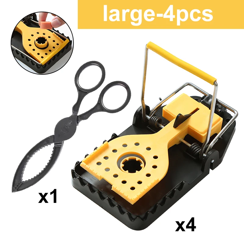 6pcs, Trampas Para Ratones Instantáneas, Interiores Y Exteriores - Fácil  Configuración Y Reutilizable Con Resorte Potente - Atrapador