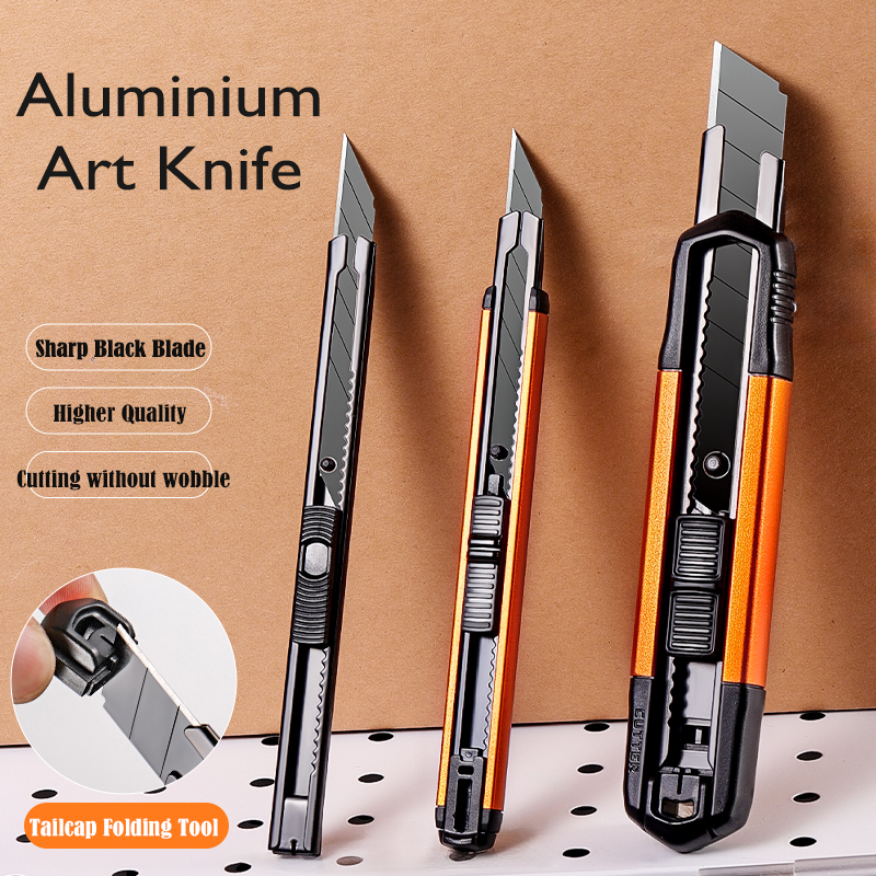 New Retractable Box Cutter Carbon Steel Utility Knife 30Â°Small estilete profissional ferramenta Art Supplies Sharpness couteau