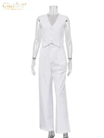 Summer White Linen Two Piece Set 5
