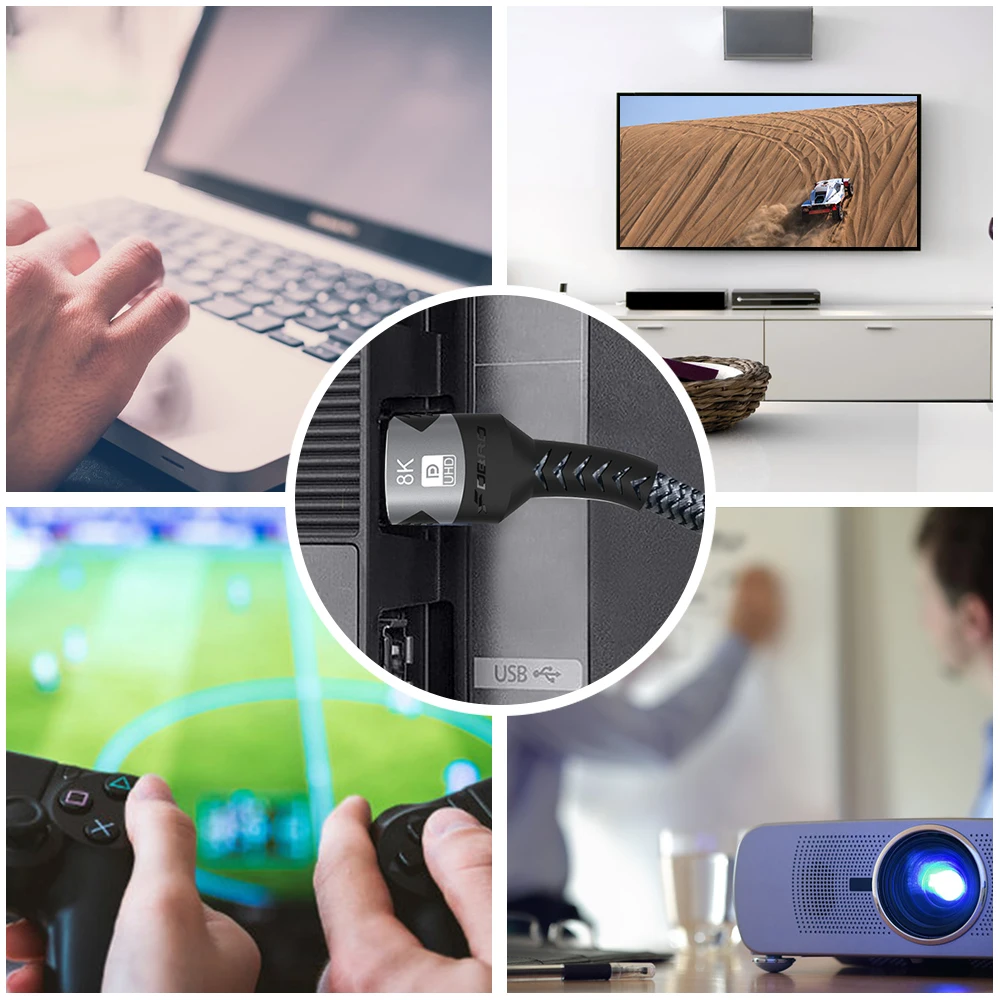 8K HDMI ̺ 2.1 48Gbps  HDMI  ڵ-4K@120Hz 8K@60Hz, DTS:X, HDCP 2.2  2.3, ȣȯ  Ʈ/PS5 HDR 10