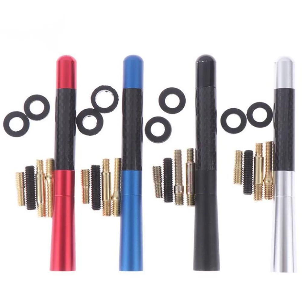 60Pcs/lot 12cm Carbon Fiber Short Radio Antenna For Ford Focus Fiesta