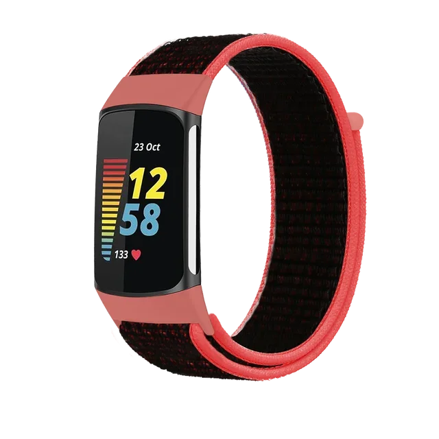 Breathable Soft Nylon Loop Strap - Comfortable Sports Wristband for Fitness Trackers