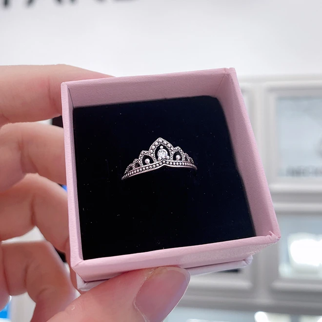 Pandora Regal Beaded Tiara Ring