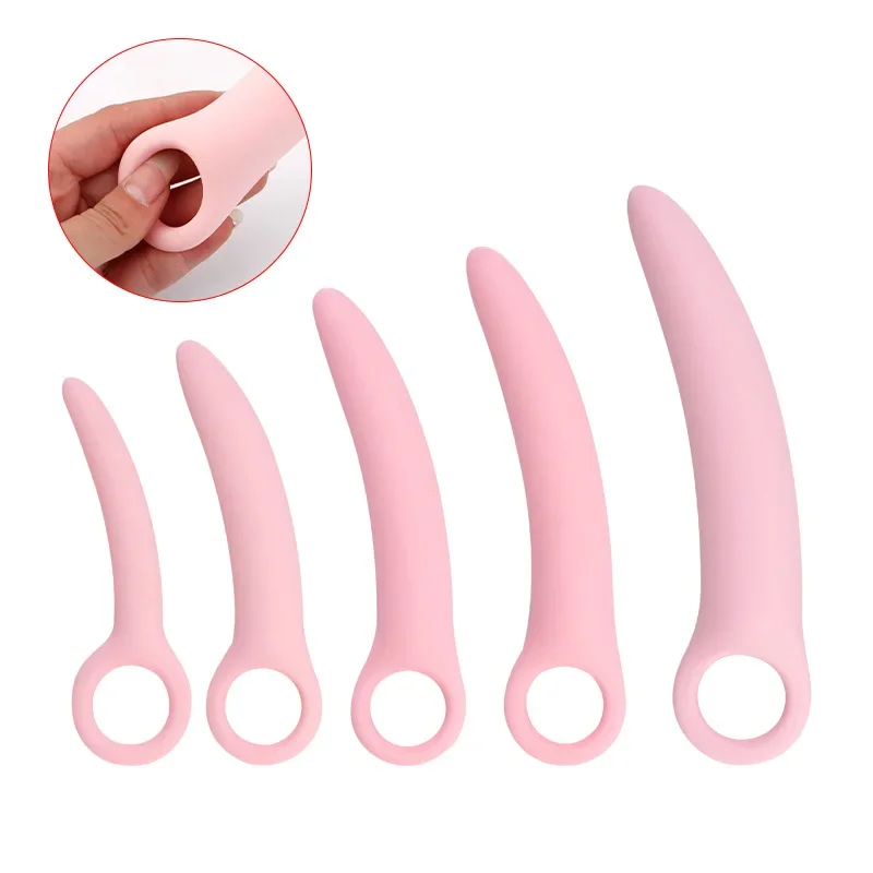 Hand-hold Anal Plug Butt Plug Silicone Anal Toys For Woman Vagina Open Pussy G Spot Massager Butplug Anus Dilator Gay 5size anal plug vibrator anal plug anal sex toys