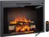 39" W Electric Fireplace Insert with Glass Door and Mesh Screen, Fireplace Heater 750/1500W,Fire Crackling Sound, Remote Control 1
