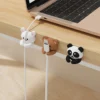 WORTHBUY Cute Desktop Cable Management Self-Adhesive Cord Winder Clip Cable Organizer Holder For Mouse,Earphone,USB,Charging 3