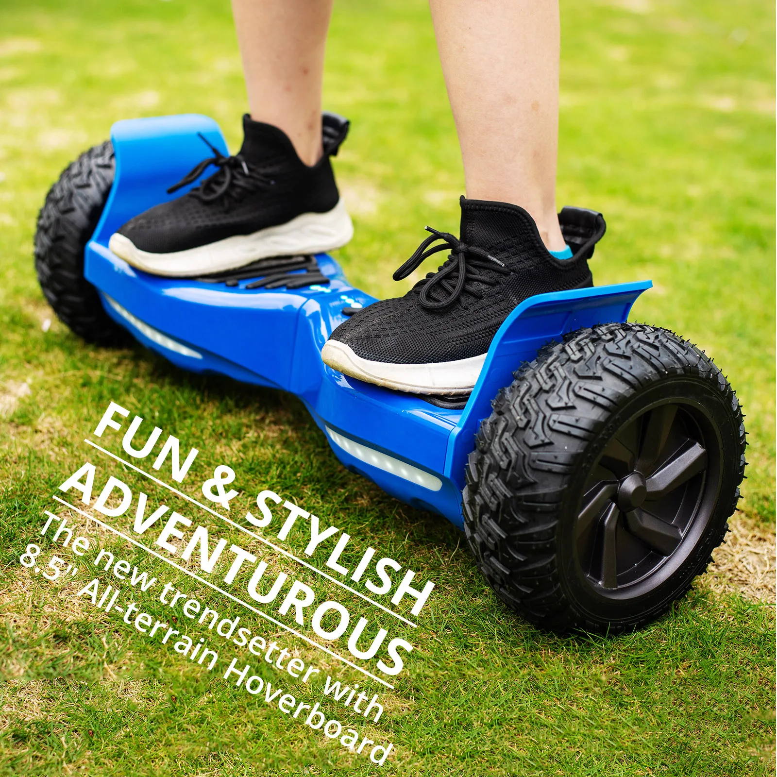 Hoverboard 8.5 inch Off-Road Electric Self Balancing Scooter All-Terrain Hover E-Scooter Board Bluetooth for Adult Kids