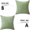 Throw Pillows Cover 18x18 Inch Grey Blue Corduroy Striped Square Pillow Case Western Modern Cushion Cover for Couch Sofa Bedroom 6