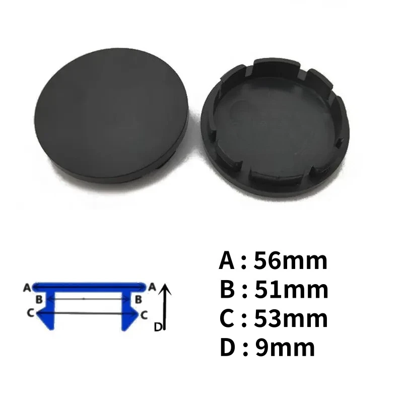 4개 아크릴 BBS 휠 센터 캡 60/65mm 자동차 타이어 휠 허브 개조 세트 (차량용)