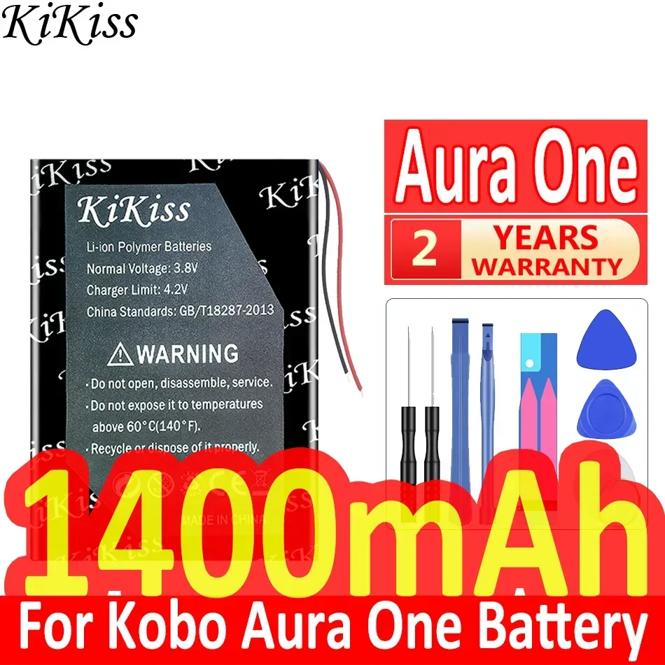 

1400mAh KiKiss Powerful Battery For Kobo Aura One Forma E-ink E-book Reader Digital Batteries