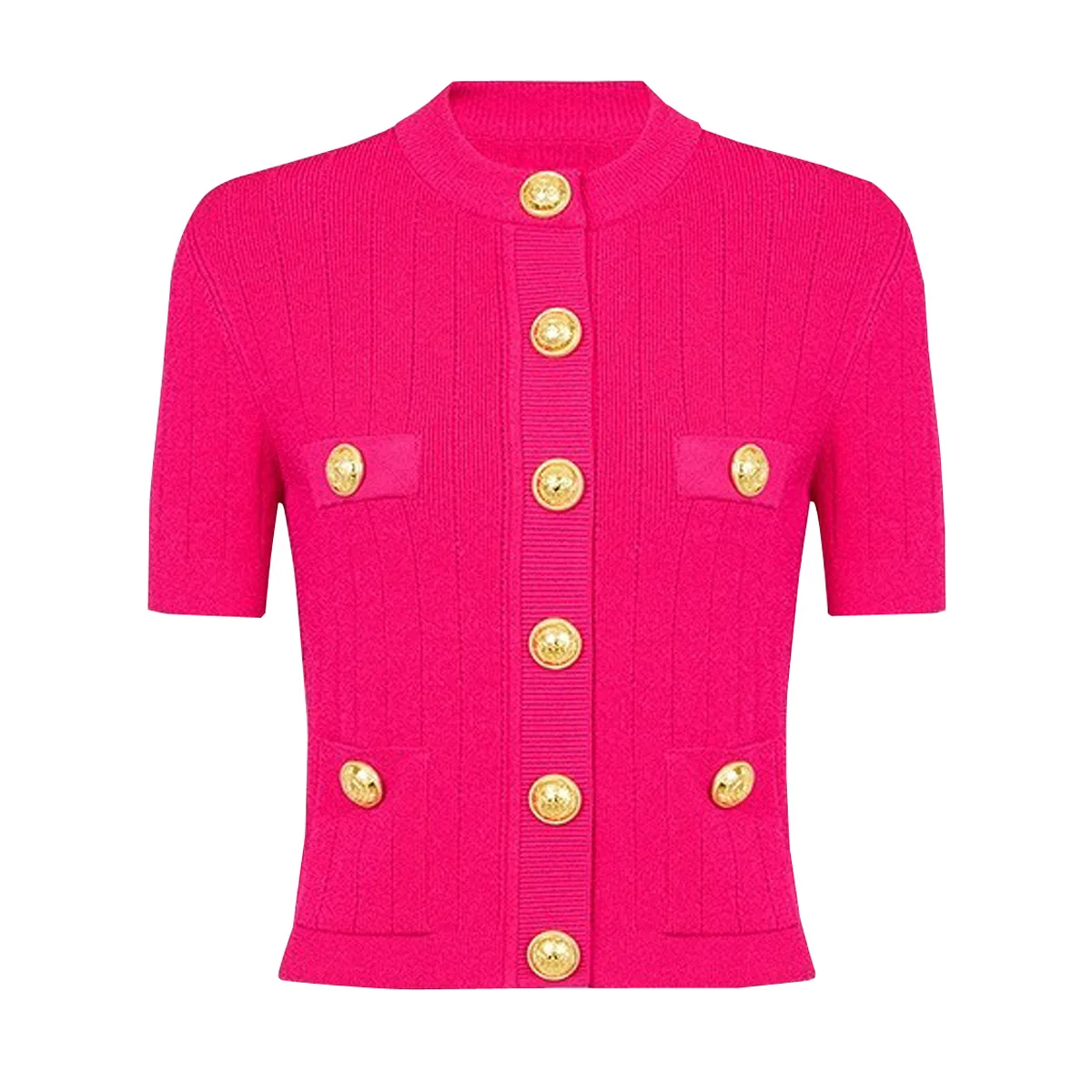 

2024 Women's Fashion Shirt Knitted Jacquard single breasted Corset Women's T-shirt y2k Clothes New Fashion high quality top bra