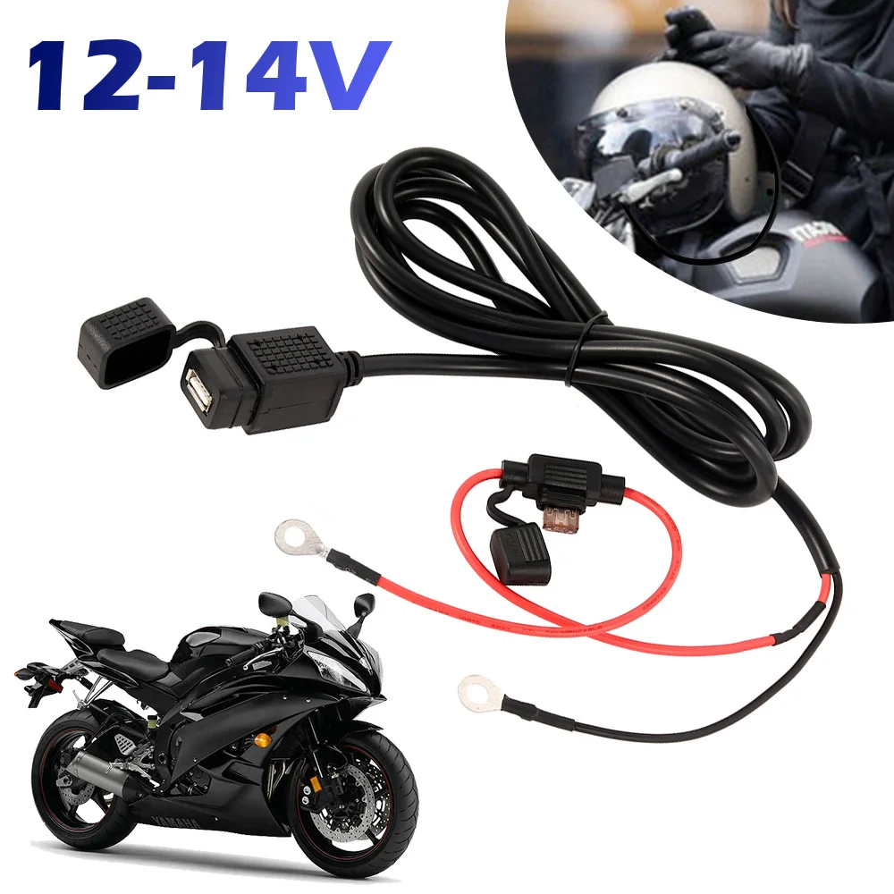 Motorcycle USB Adapter Power Supply Socket 12V Waterproof For Mobile Phone USB Chargers Motorbike Handlebar Charger 5V 1A/2.1A motorcycle usb charger waterproof motorcycle handlebar dual usb charger adapter power supply socket for motorbike accesories