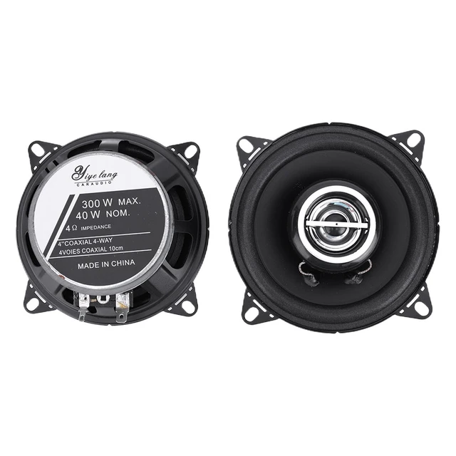 Altavoces Hifi coaxiales para coche, estéreo de música de 2 piezas, 4/5/6  pulgadas, 12V, frecuencia de rango completo, instalación no destructiva,  300W/400W/600W - AliExpress