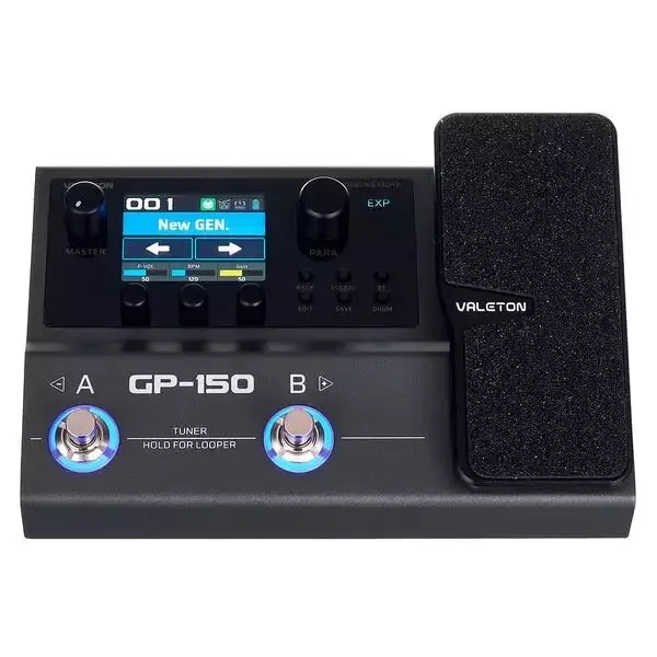 Valeton GP-150 멀티 이펙트 기타 프로세서 (IR 및 NAM 지원, 익스프레션 페달, 일렉 기타용 USB 오디오 인터페이스 포함)
