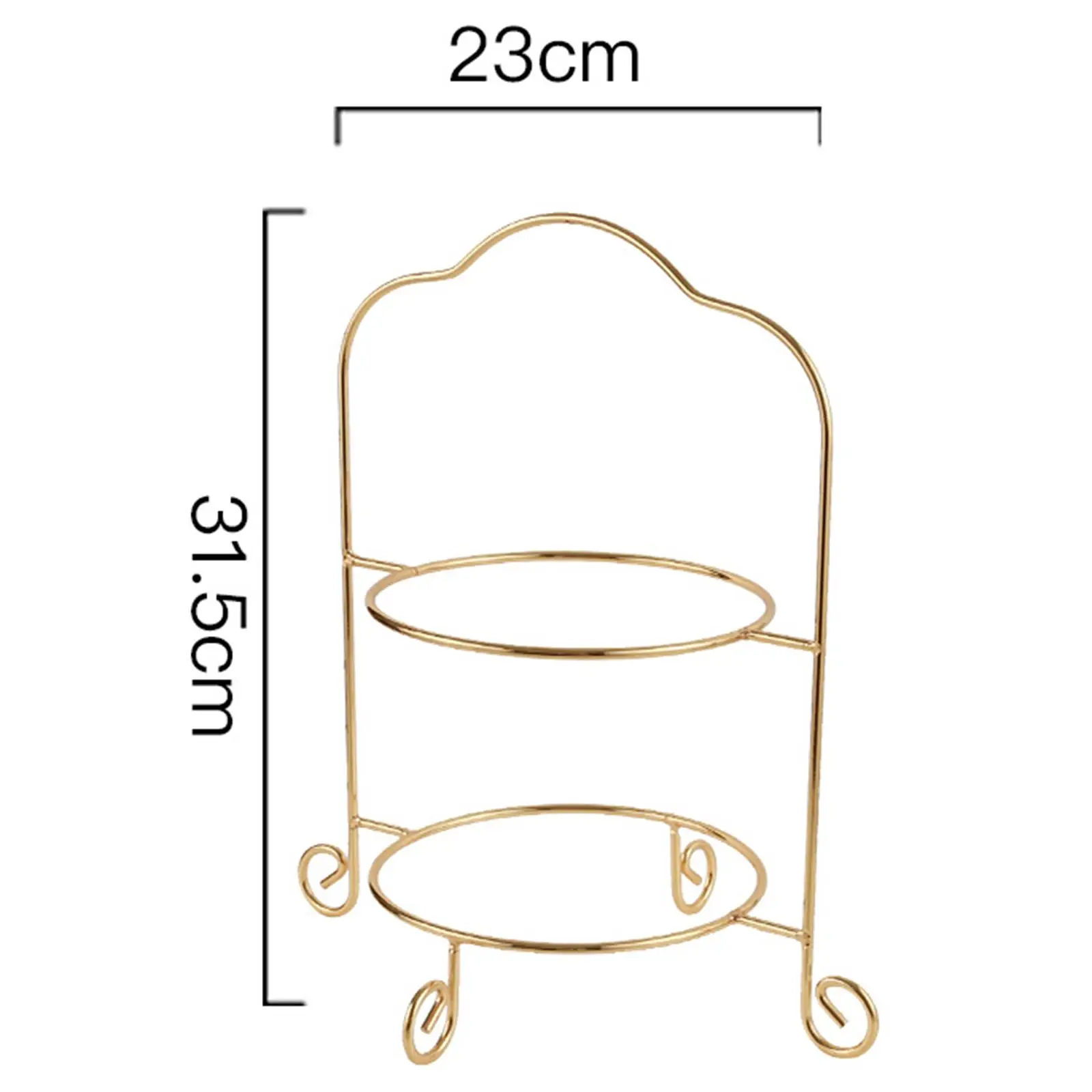 2 Tiered Cake Stand Classic Cookie Display Platter Decoration Wedding Display