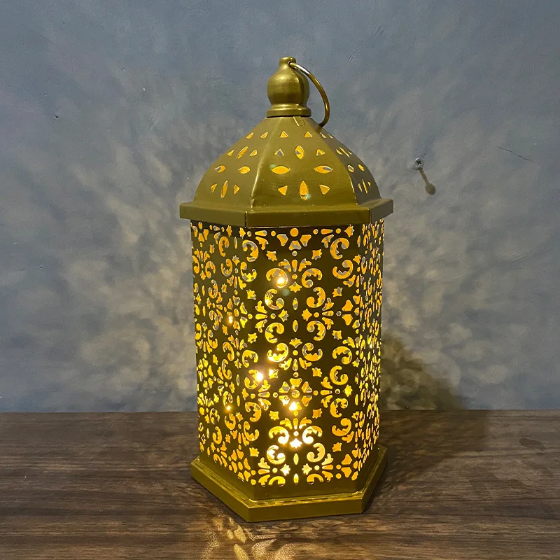 Lampada Lanterna Marocchina Stile Andaluso - Vetro Trasparente -  Artigianato Fez - Modello Fezi El-Abiad