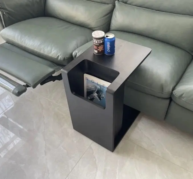 Italian Rubber Wood Side Table Minimalist Storage Small Coffee Table Sofa Simple Small Apartment Creative Corner Table