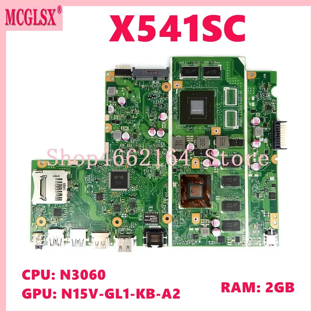 x541sc-with-n3060-cpu-2gb-ram-n15v-gl1-kb-a2-gpu-notebook-mainboard-for-asus-x541s-x541sc-laptop-motherboard