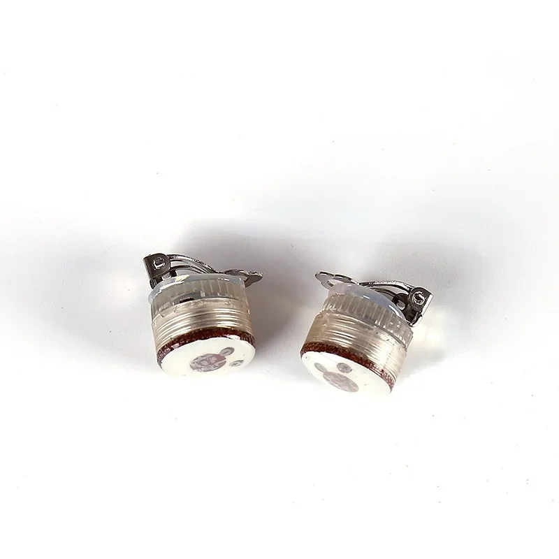 

1 Pair Flashing Blinking Earrings Charm LED Earring Light Up Ear Stud Earring Jewelry Novelty Lighting for Dance Party