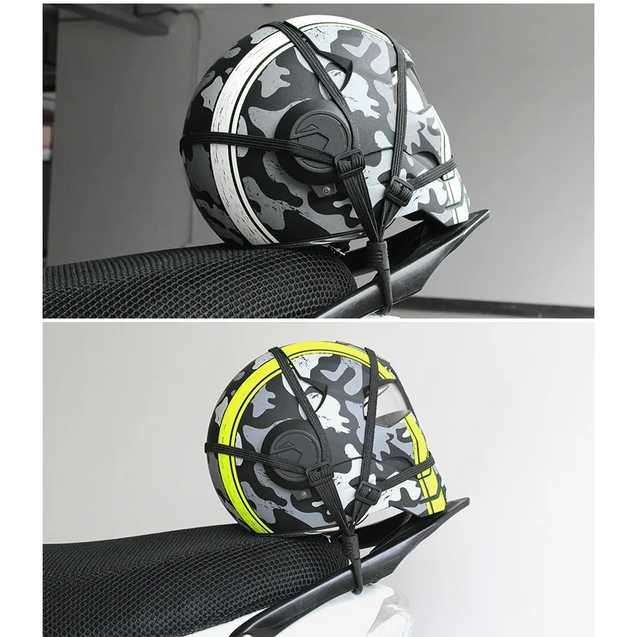 60CM Motorcycle High-strength Storage Helmet Rope Luggage Motocross Net E-bike Elastic