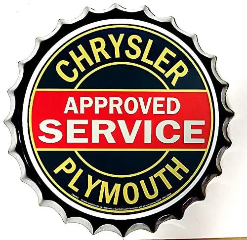 

Tin Sign Bottle Cap Metal Tin Sign Approved Service , Round Metal Signs for Home and Kitchen Bar Cafe Gas Station Garage
