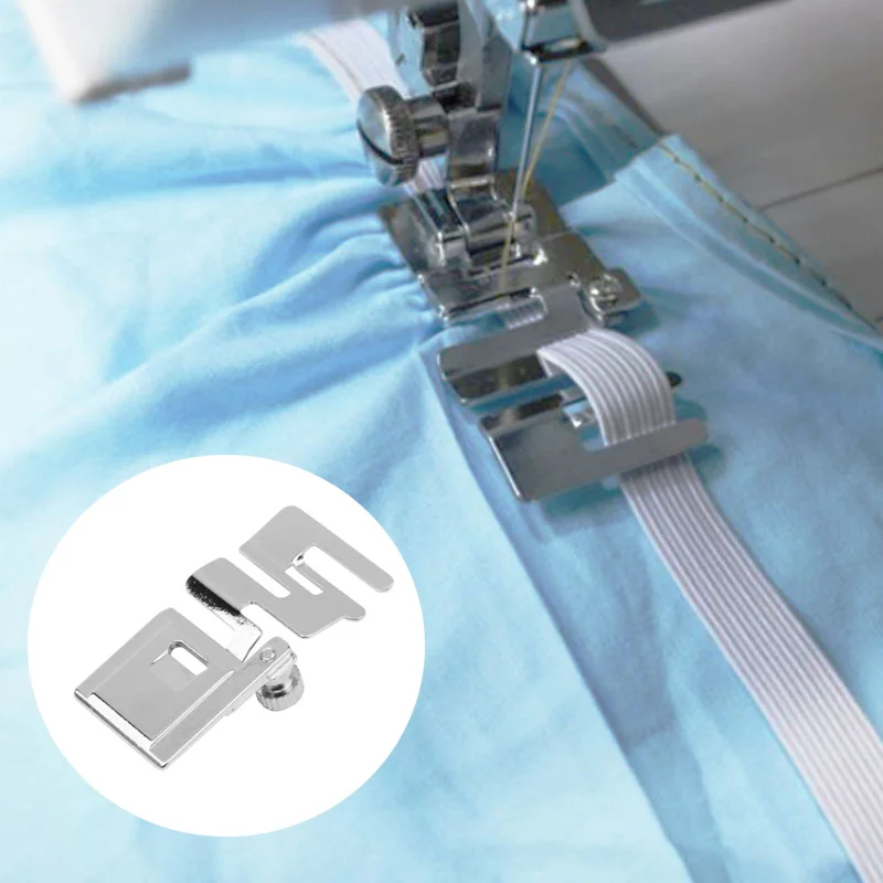 1PCSSewingMachineFootPresserElasticCordBandFabricStretchFeet