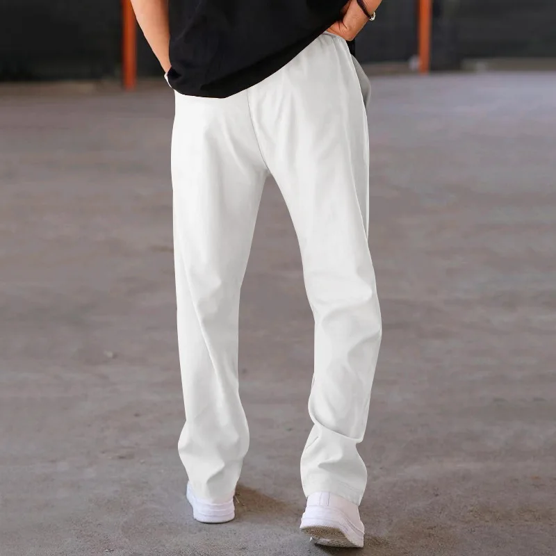 2025 Casual pants Men Straight Thin Pants Fashion Loose Trousers