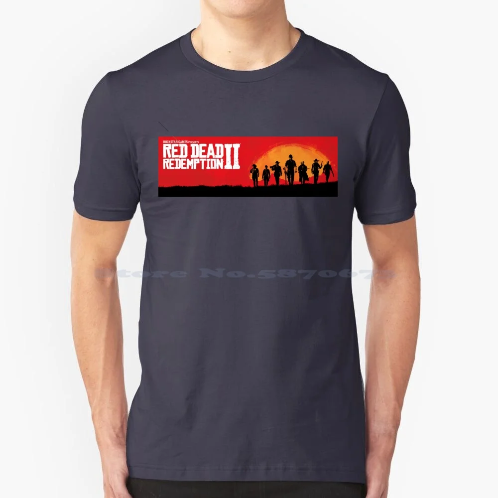 Redemption 2 Poster-Rdr2 T Shirt 100% Cotone Tee Redemption 2 Rdr2