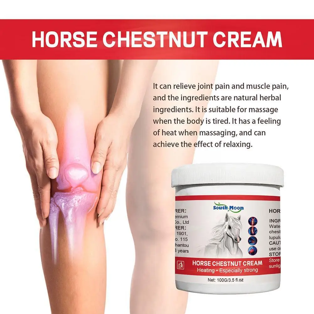 100g Horse Chestnut Pain Relief Ointment Cervical Spine Pain Disc Ointment Relief Knee Lumbar Joint Herniation B8Y5 pain analgesic cream