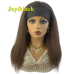 Синтетические Искусственные афро кудрявые Yaki прямые парики для африканских женщин хорошее качество ежедневный черный парик для волос