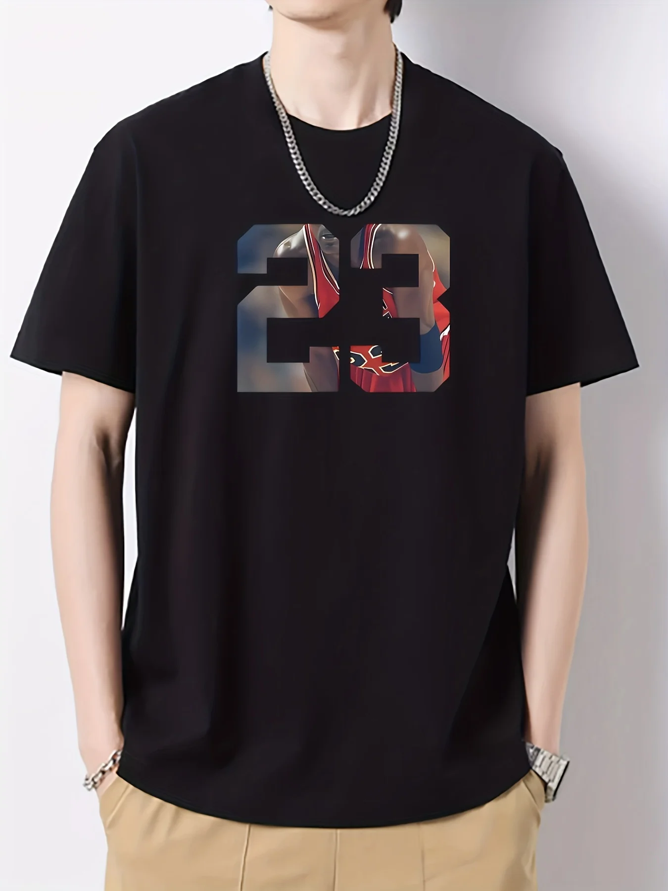 Stilvolles, bequemes, schickes Herren-T-Shirt mit Musterdruck, grafisches T-Shirt für Herren, Sommer-Outdoor-Kleidung, Oberteile für Männer, Geschenk für Männer