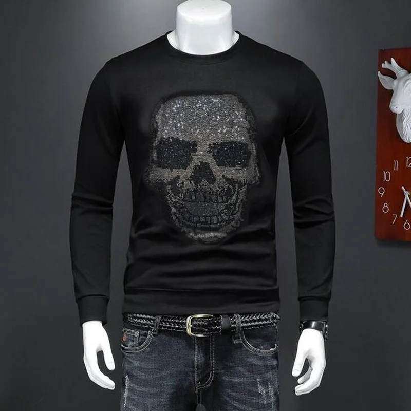 

2023 New Designer Sweatershirt Mens Clothes Fall Winter Long Sleeve Pullover Plus Size Diamond Stone High Quality Kore 043