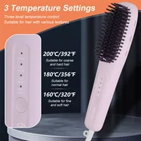 Hatteker Ion peigne à lisser Portable usage domestique négatif multi-température réglable lisseur nouveau modèle outil de coiffure 3
