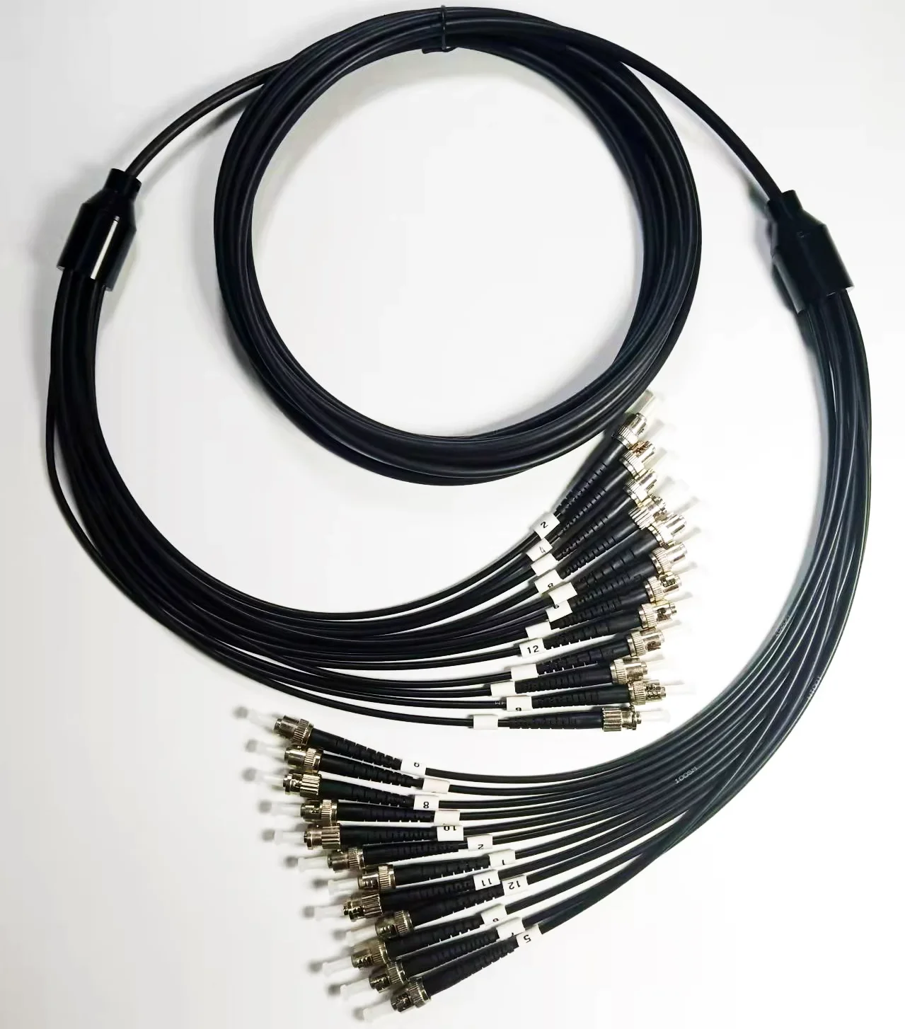 Gepanzertes TPU-Kabel Fibra Optica, Glasfaseranschlüsse LC UPC, SC UPC, Singlemode, 2/4/6/8 Kern, mit Schutzhülle, 300 m, 350 m – Detail 4