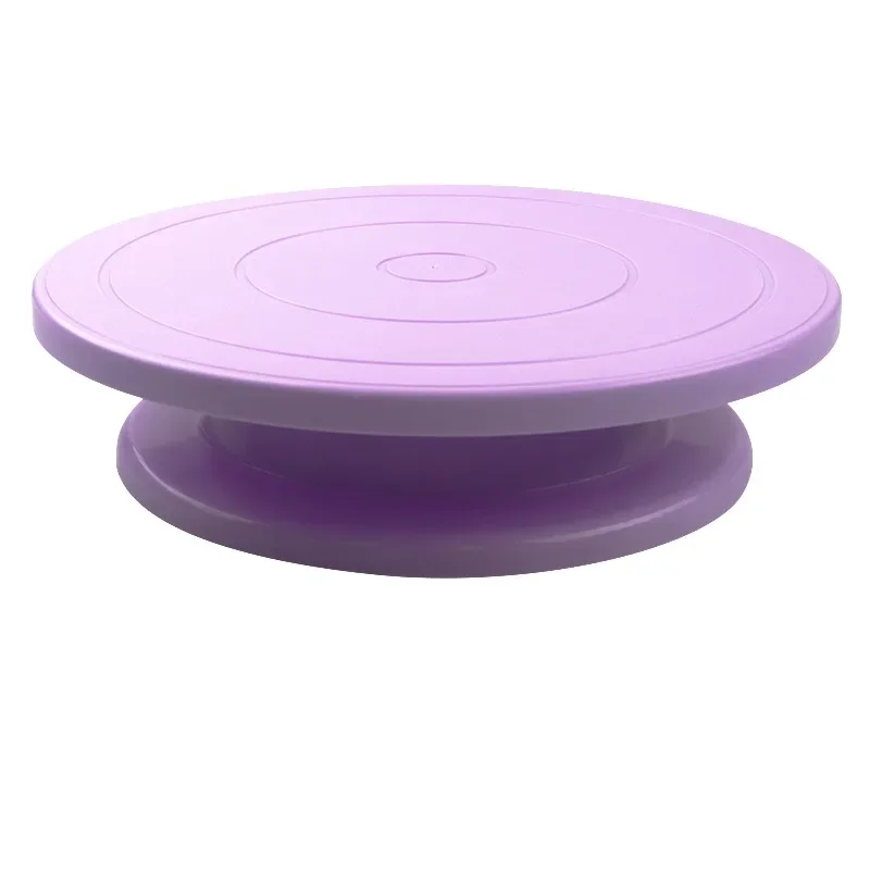 Cake Turntable Plastic Cake Plate Turntable Rotating Anti-skid Round Cake Stand Decorating Rotary Table Kitchen DIY Pan Baking Tool