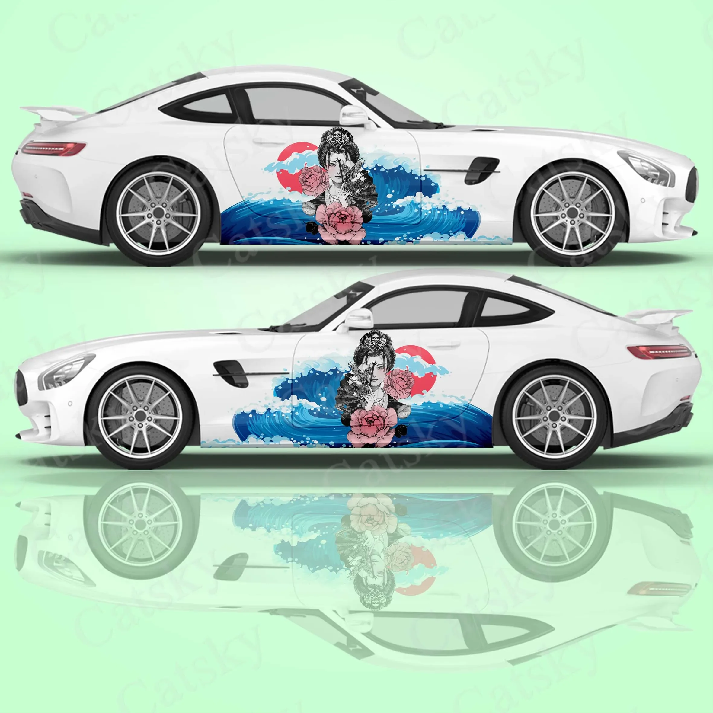 Adesivi PERSONALIZZATI Grafica A Scacchi Bmw Mercedes Renault Skoda - Foto 4
