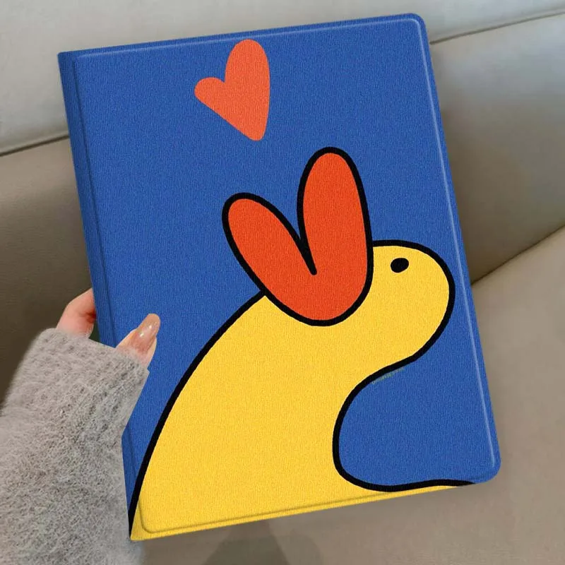Cartoon Yellow Duck Soft Tablet Case