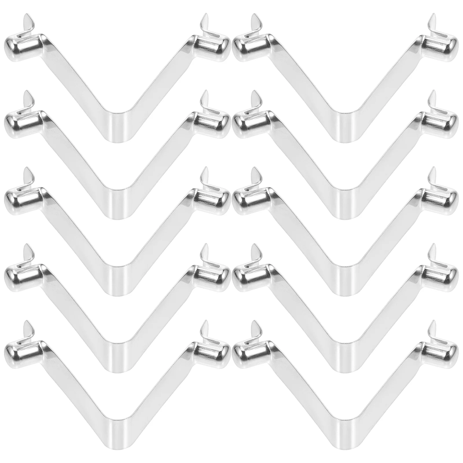 

10 Pcs Tent Buckle Sprung Kayak Paddle Tool for Pole Accessory Gangpian Boat Spring Snap Clip