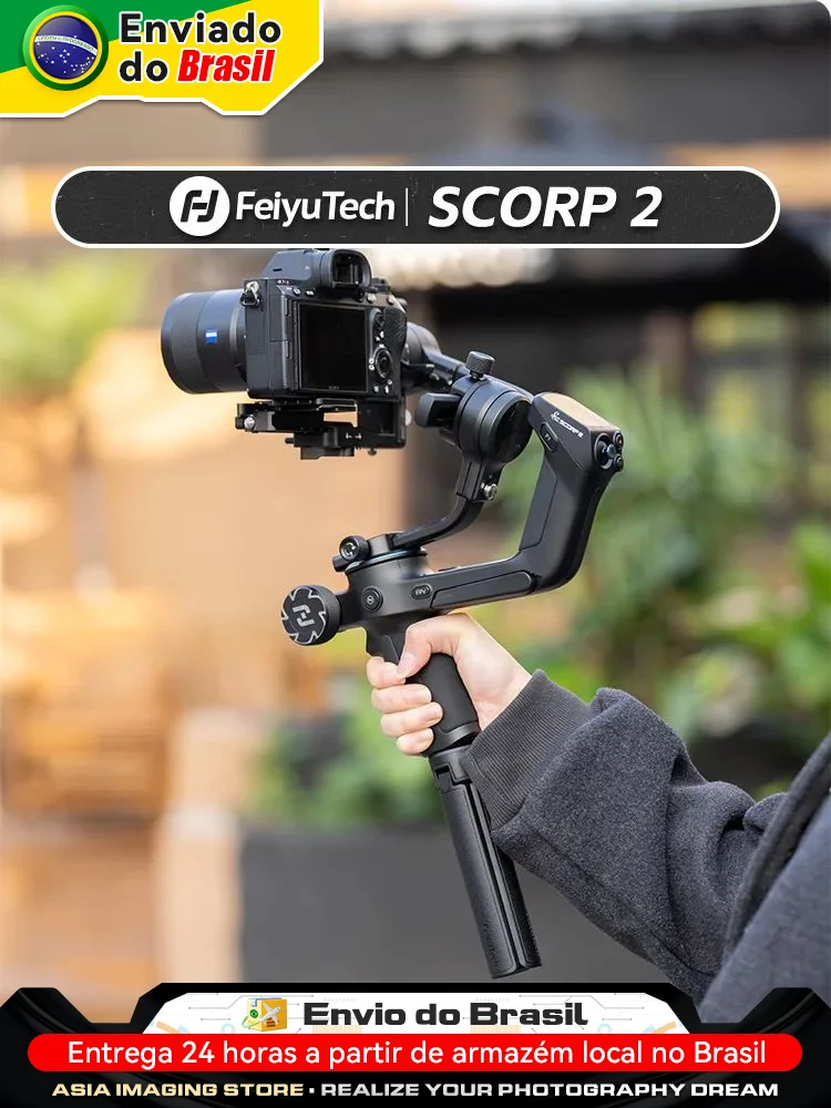 Feiyutech-scorp 2カメラジンバルスタビライザー、3軸ハンドヘルド