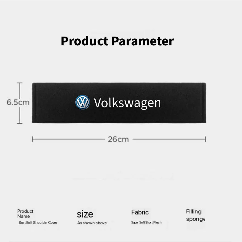 2Pcs 자동차 좌석 벨트 조정 가능한 어깨 패드 폭스 바겐 VW R Rline 골프 폴로 Passat Jetta Bora Touareg Tiguan 자동차 액세서리